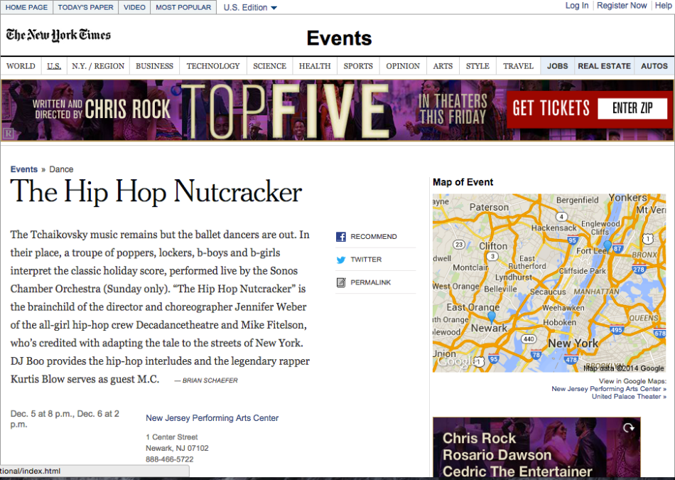 THE HIP-HOP NUTCRACKER - NY TIMES